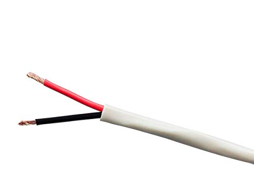 Monoprice Origin Series 14 Gauge AWG 2 Conductor Burial Rated Speaker Wire / Cable - 250ft Gray Outdoor Compatible Water Resistant Jacket With Color Coded 100% Pure Bare Oxygen-Free Copper Conductors