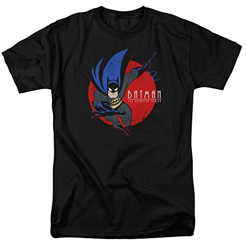 Trevco Mens Standard Batman The Animated Series Behind The Cape Adult T-Shirt - Click to Buy