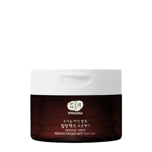 Whamisa Organic SEEDS Peeling Finger Mitt Moisturizing Serum 30 Gauze Exfoliating Pads - Natural Ingredients Serum 30 Pads - Korean Skincare Removing Dead Skin Cells - Sebum Control Hydrating - Click to Buy