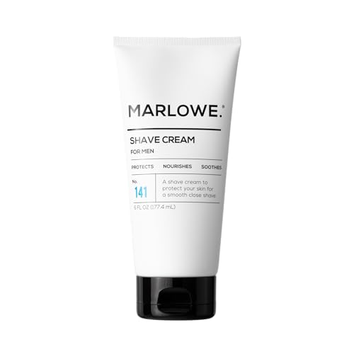 MARLOWE. Rasiercreme mit Sheabutter & Kokosöl Nr. 141 170 ml | Natürliche Rasur besser als Gel | Männer und Frauen | Leichter Zitrusduft | Am besten für eine gründliche Rasur | Für empfindliche Haut zugelassen - Click to Buy