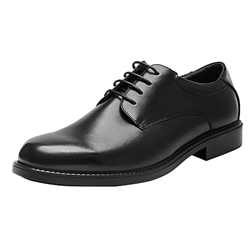 Bruno Marc Men's Downing-02 Black Leather Lined Dress Oxford Shoes Classic Lace Up Formal Size 10.5 M US - Click to Buy