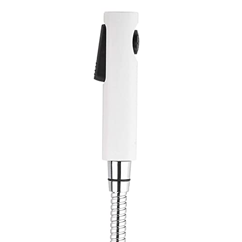 Kohler Cuff Health Faucet for Bathroom - White Body with Black Accents - Premium Jet Spray for Toilet with Hose and Holder - Superior Performance in Low Water Pressure - Easy Grip Design 98100IN-0, ABS, Chrome Finish
