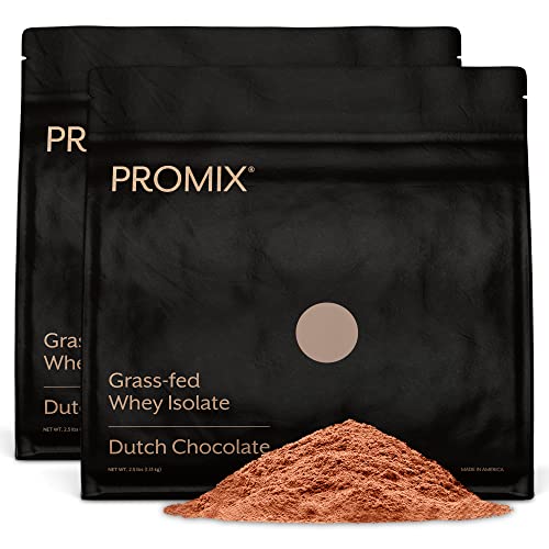 PROMIX: #1 Chocolate Undenatured Grass Fed Whey Isolate. Cold Processed -> Multi-stage Micro-filtration. 30G Protein /6.9G BCAA /.5G Fat /2G Carbs / <1g Lactose.Easy to Mix. (5LB bulk). Chocolate - Click to Buy
