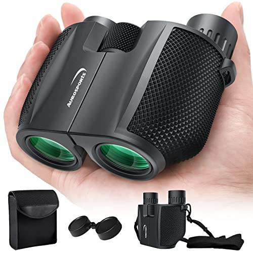 Aurosports 10x25 Binoculars for Adults and Kids, Large View Compact Binoculars with Low Light Vision, Easy Focus Small Binocular for Bird Watching Outdoor Travel Sightseeing Concert Hunting Hiking - Click to Buy