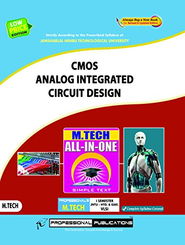 CMOS Analog Integrated Circuit Design (MTech VLSI) - Click to Buy