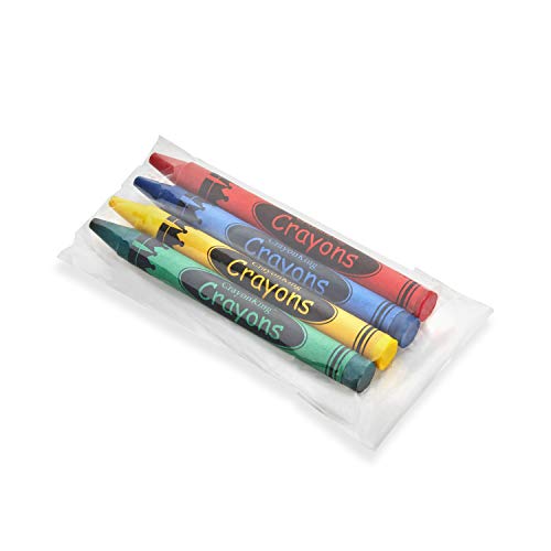 CrayonKing 500 Sets of 4-Packs (2000 Bulk Crayons) – Non-Toxic, Individually Wrapped, Perfect for Parties, Restaurants, Classrooms & More - Click to Buy
