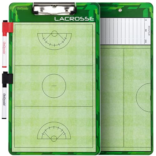 GoSports Coaches Boards - 2 Sided Premium Dry Erase Clipboards - Choose from Baseball, Basketball, Football, Soccer, Hockey, Lacrosse, or Volleyball - Click to Buy