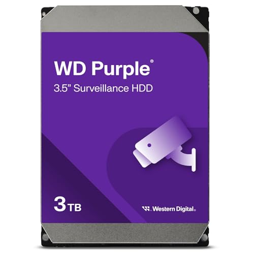 Western Digital 3TB WD Purple Surveillance Internal Hard Drive HDD - SATA 6 Gb/s, 64 MB Cache, 3.5" - WD30PURZ - Click to Buy