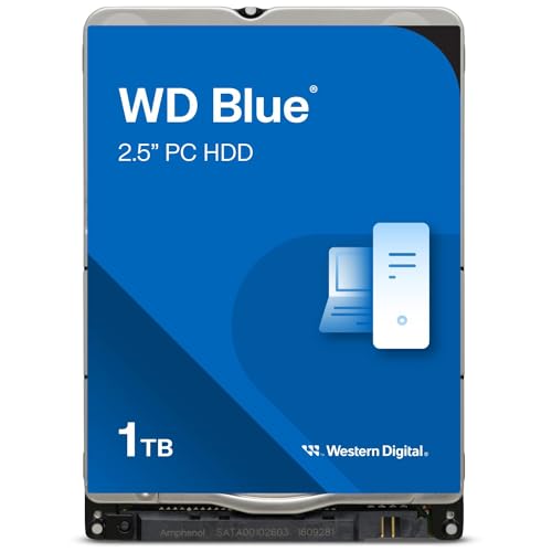 WD Blue 1TB Mobile Hard Drive - 5400 RPM Class, SATA 6 Gb/s, 128 MB Cache, 2.5" - WD10SPZX - Click to Buy