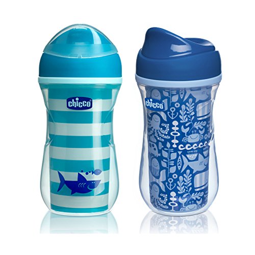 Chicco Insulated Rim Spout Trainer Sippy Cup 9oz 12m+ (2pk) - Teal/Blue - Click to Buy