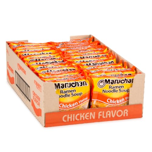 Maruchan Ramen Chicken, Instant Ramen Noodles, Ready to Eat Meals, 3 Oz, 24 Count - Click to Buy