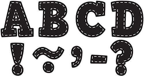 Teacher Created Resources Black Stitch Bold Block 3" Magnetic Letters - 77309 - Click to Buy