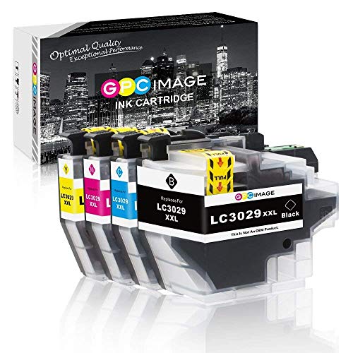 GPC Image Compatible Ink Cartridge Replace for Brother LC3029 XXL LC 3029 for Brother MFC-J6935DW MFC-J6535DW MFC-J5830DW MFC-J5930DW MFC-J5830DWXL MFC-J6535DWXL (1 Black|1 Cyan|1 Magenta|1 Yellow) - Click to Buy