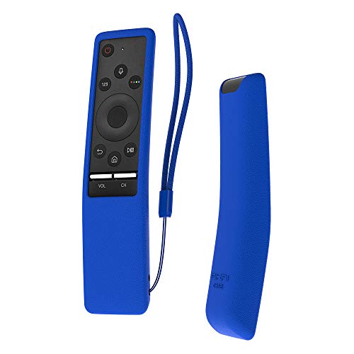 SIKAI CASE Silicone Shockproof Washable Anti-slip Grip Lanyard Case for Samsung Remote (Blue) - Click to Buy