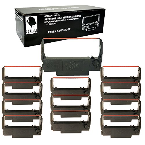 Gorilla Supply Ruban encreur ERC 30 34 38 B/R Compatible pour Erc38 Nk506 (12-PK, Noir, Rouge) - Click to Buy