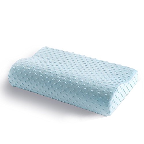 Nakital Contour Memory Foam Pillow for Sleeping, Ventilated Organic Memory Foam Cervical Neck Support Pillow, Breathable Washable Cover,Back Chiropractic Side Sleeper Ergonomic Pillow Bed - Click to Buy