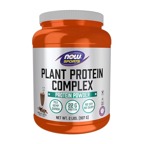 NOW Foods Sports Nutrition, Plant Protein Complex 22 Grams, Chocolate Mocha Powder, 2-Pound - Click to Buy