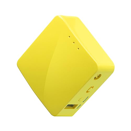 GL.iNet GL-MT300N-V2(Mango) Portable Mini Travel Wireless Pocket VPN WiFi Router - Access Point/Extender/WDS | OpenWrt | 2 x Ethernet Ports | OpenVPN/Wireguard VPN | USB 2.0 | 128MB RAM - Click to Buy