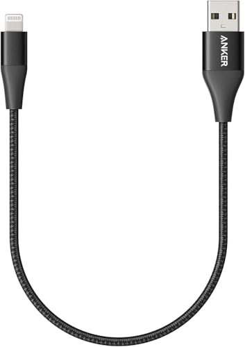 Anker 551 USB-A auf Lightning-Kabel (0,3 m), MFi-zertifiziertes iPhone-Kabel für einwandfreie Kompatibilität mit iPhone 13, 13, Pro, 12, Pro, Max, 12, 11, X, XS, XR, 8 Plus und mehr (schwarz) - Click to Buy