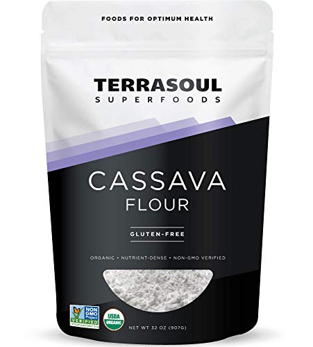 Terrasoul Superfoods Organic Cassava Flour, 2 Lbs - Tested Gluten-Free | Smooth Texture | Wheat Flour Substitute - Click to Buy