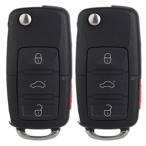 SCITOO 2 X Flip Key Fob for V-olkswagen Beetle for Golf for Jetta for Passat 2002-2010 HLO1J0959753AM HLO1J0959753DC NBG735868T HLO 1J0 959 753AM HLO 1J0 959 753DC - Click to Buy