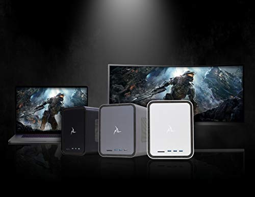 Mantiz MZ-03 Saturn Pro II EGPU -Thunderbolt 3 MacOS/Windows/Intel Thunderbolt Certified External GPU with SATA3 2.5 SSD/HDD,SD,USB 3.0 Gigabit LAN Dual TB3 chip Manage GFX & Extra IO (Space Grey)