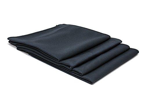 [Diamant Verre] Serviette en Microfibre fenêtre et Chrome (40,6 x 40,6 cm) – Lot de 4 - Click to Buy