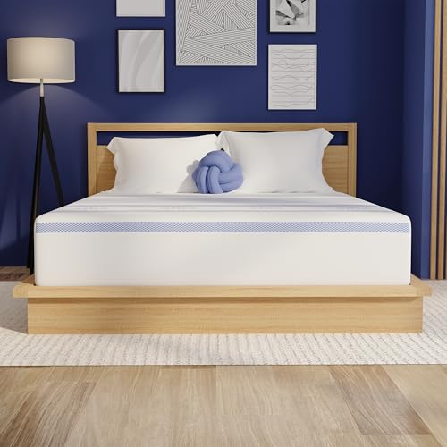 Vibe 12-Inch Gel Memory Foam Mattress, Bed in a Box, [Mattress Only], Twin XL - Click to Buy