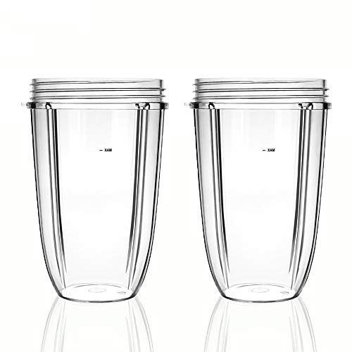 QueenTrade 2pcs 24OZ Replacement Tall Cup For Nutri bullet 600w 900w Blender Mixer Replacement Parts - Click to Buy