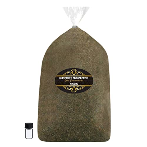 Sluiceboy Prospecting - 5 Pound Nugget Paydirt Guaranteed Gold + Free Glass Vial - Mine for Gold at Home! Larger Nuggets - Click to Buy