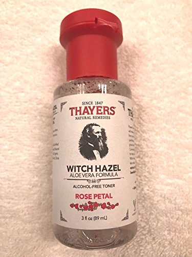 Thayers Rose Petal Witch Hazel with Aloe Vera Alcohol-free (3 Ounces) Travel Size - Click to Buy