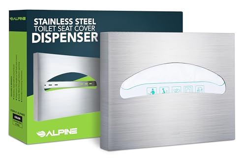 Alpine Industries Spender für Toilettensitzbezug, Edelstahl, gebürstet - Click to Buy