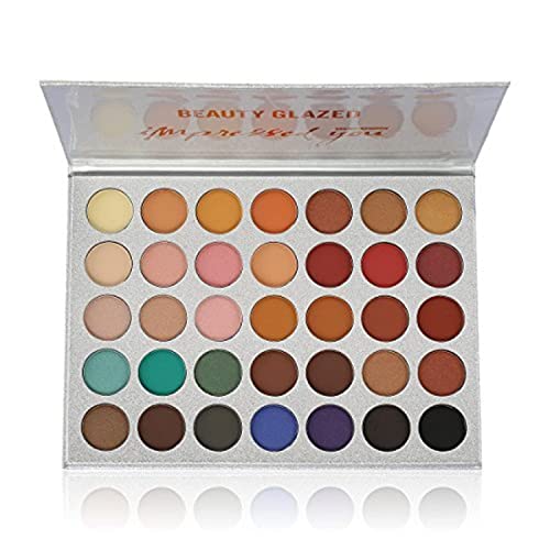 Beauty Glazed Eyeshadow Palette 35 Colors Eye Shadow Powder Make Up Waterproof Eye Shadow Palette Cosmetics - Click to Buy