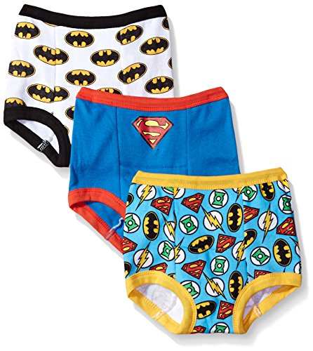 DC Comics Toddler Potty Training Pants with Superman, Batman & Wonder Woman With Success Chart & Stickers