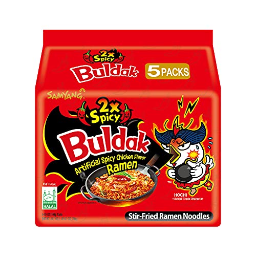 Samyang Hek Buldak Extra Spicy Roasted Chicken Ramen Nuclear Edition 5 PackHot Spicy Fire Noodle New spiciest - Click to Buy