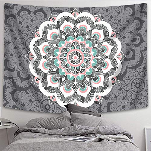 Sunm Boutique Tapestry Wall Hanging Indian Mandala Tapestry Bohemian Tapestry Hippie Tapestry Psychedelic Tapestry Wall Decor Dorm Decor(Colorful,59.1"x 82.7")