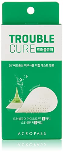 Acropass Trouble Cure Instant Acne Pimple Patch with Dissolving Hyaluronic Acid Micro Structure - Click to Buy