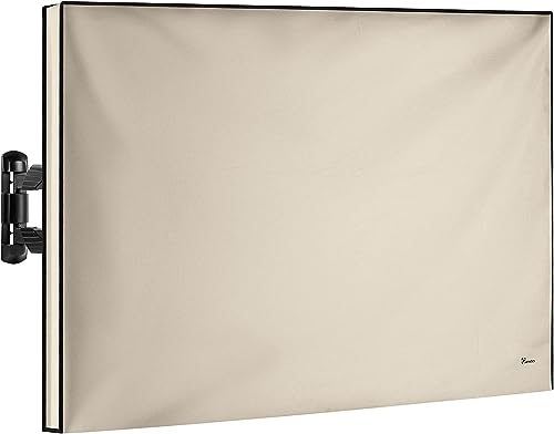 Outdoor TV Cover 36-39 Inch | Waterproof and Weatherproof TV Covers | Outdoor TV Enclosure | Smart Shield TV Screen Protector for Outside TV | Cover for Moving | TV Display Protectors(Beige) - Click to Buy