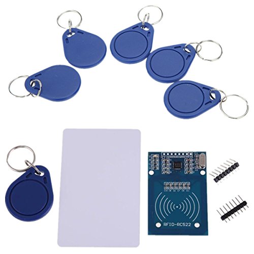 RFID Kit, RC522 RF IC Reader Sensor Modul mit S50 13,56MHz RFID Chip und Karte für Mifare Arduino Raspberry Pi & 5 Stück Transponder Zusätzlich als Geschenk (Packung mit 1) - Click to Buy