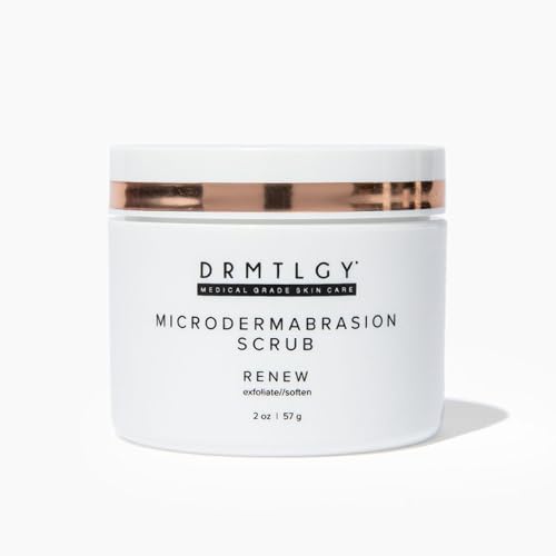 DRMTLGY Microdermabrasion Facial Scrub and Face Mask. Non-Abrasive Face Exfoliator Improves Acne Scars, Blackheads, Pore Size, and Skin Texture. 2 oz - Click to Buy