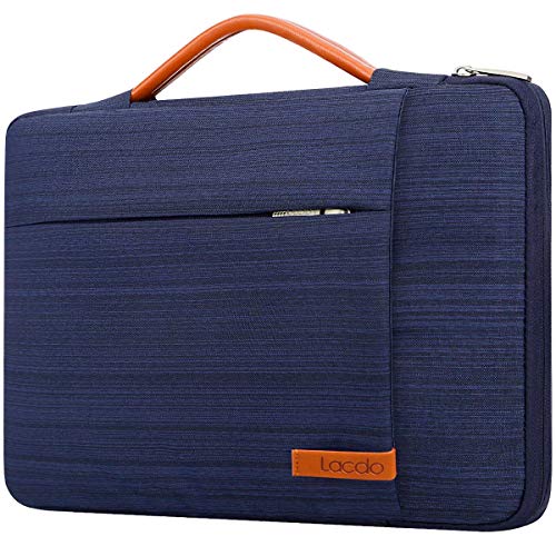 Lacdo 360° Protective Laptop Sleeve Case for 14 inch New MacBook Pro M4/M3/M2/M1 Chips Pro Max A3112 A3401 A3185 A2918 A2992 A2779 2024-2021, 13.8" Surface Laptop 7th Copilot+PC Computer Bag, Blue - Click to Buy