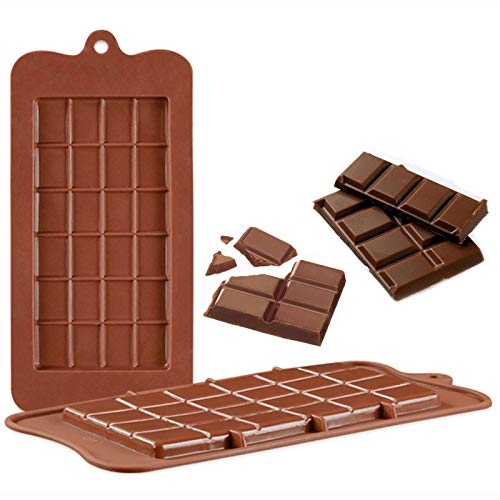 V-Fox Silicone Break-Apart Chocolate Protein and Energy Bar Molds (Set of 2) - Click to Buy