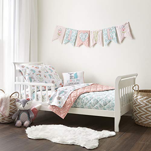 Levtex Home Kids Fiona Fox 5 Piece Toddler Bedding Set, Multicolor - Click to Buy