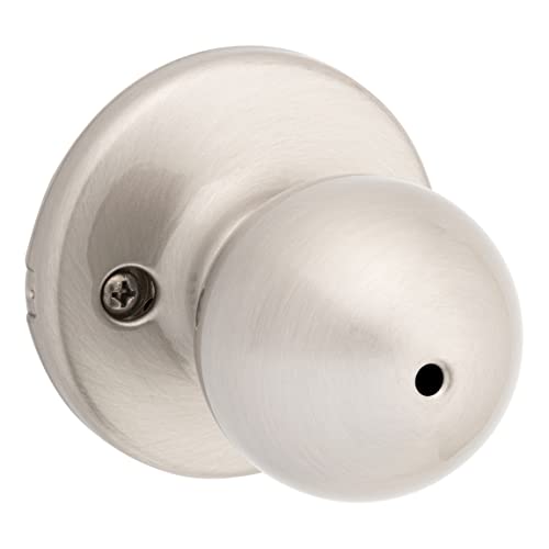 Kwikset 93001-915 Polo Privacy Bed/Bath Knob in Satin Nickel - Click to Buy