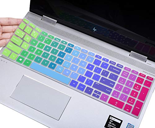 Keyboard Cover for HP 15.6 Laptop 15-dy 15-dw 15-ef 15-db 15-da 15-bs 15-bw 15t 15z 15-da/ds 15-ef 15-dy5033dx 15-dy5399nr 15-dy5113dx dy5073dx 15-ef2033dx/HP Envy 17.3" 17-BS/BW 17-by4623dx, Rainbow - Click to Buy