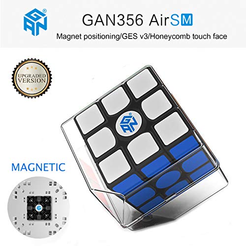 Roxenda Gan 356 Air SM Magnetic Speed Cube Ganspuzzle Professional 3x3x3 Speed Cube Black - Click to Buy