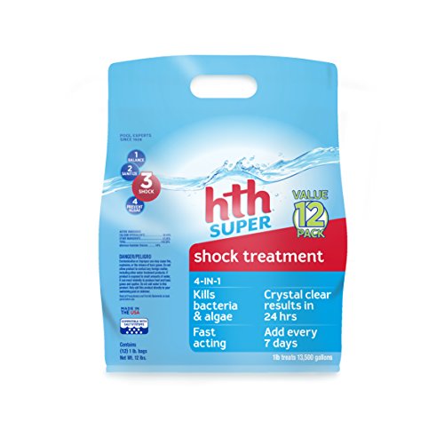 HTH 52016 Super Shock Treatment Swimming Pool Cleanser, 1 lb - Click to Buy