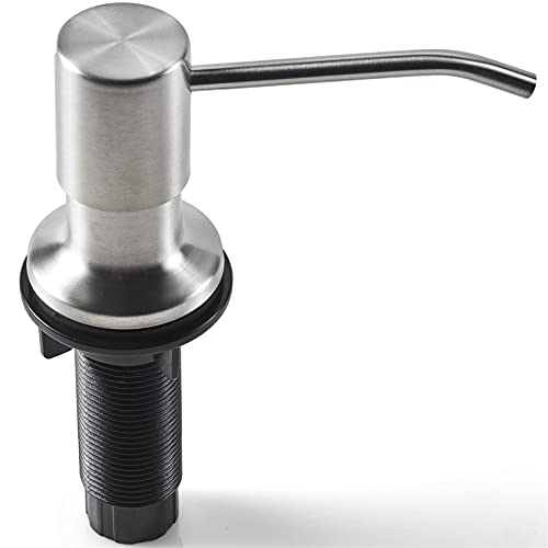 Einbauspüle Seifenspender für Küchenspüle (gebürstetes Nickel), Nachfüllung von Oben, rostbeständig - Click to Buy