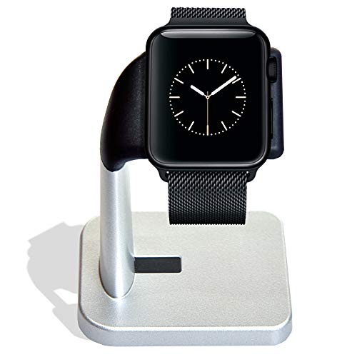 MELKIOX Apple Watch Charging Stand Compatible with iWatch Nightstand Charger Series 4 / Series 3 / Series 2 / Series 1 44mm, 42mm, 40mm, 38mm. - Click to Buy