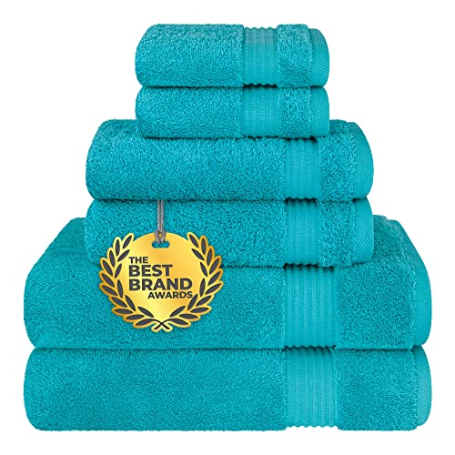 Cotton Paradise 100% Cotton 6 Piece Bath Towels for Bathroom - Click to Buy